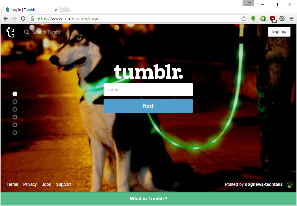 Tumblr and the Internet Positif hammer